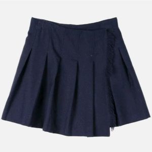 BURBERRY KIDS Klorrian Navy Pleated Skirt  Size 4Y. retail $575